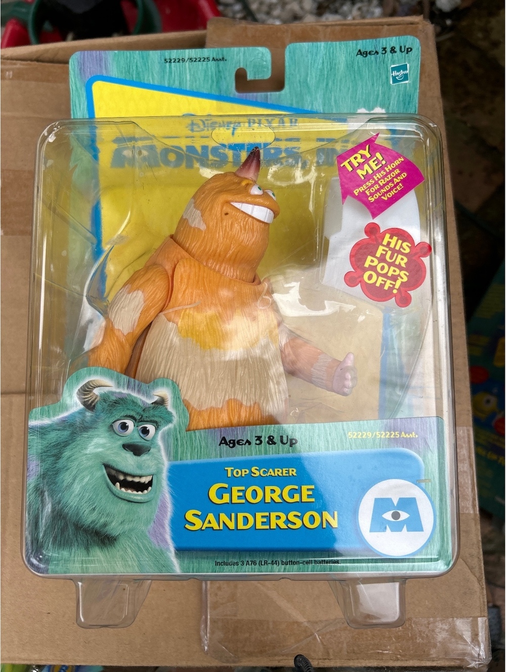 Disney Pixar Monsters, Inc. Top Scarer George Sanderson Action Figure